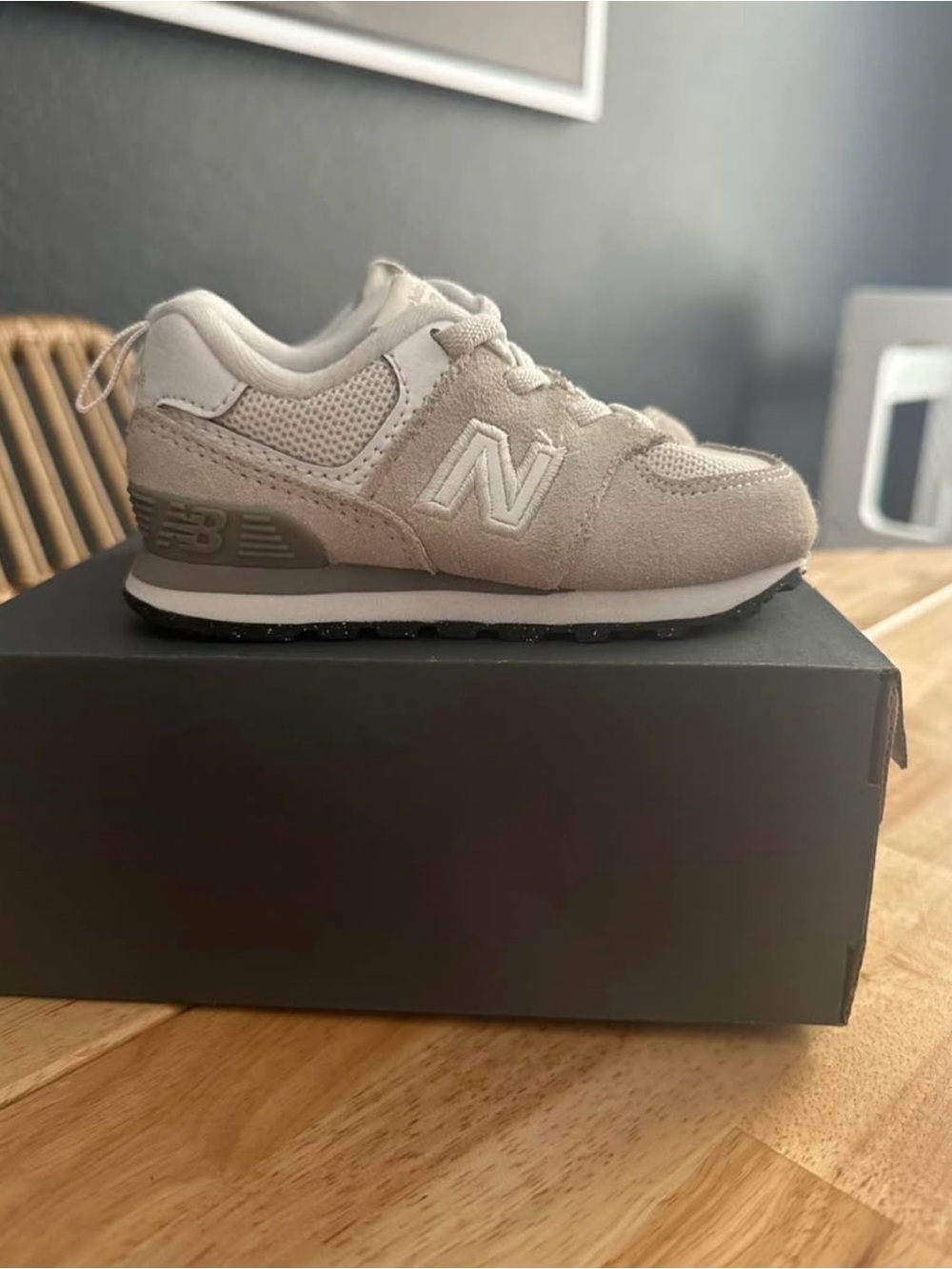 New Balance Kids 574 Bungee Lace 6c